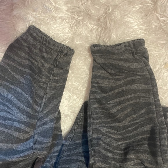 Dance & Marvel Charcoal Zebra Jogger Sweatpants - Picture 9 of 10